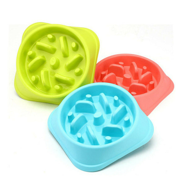 Dog Slow Feeder Pet Bowl Fun Bloat Maze Interactive Food Healthy Eating Dog Cat - Lets Party