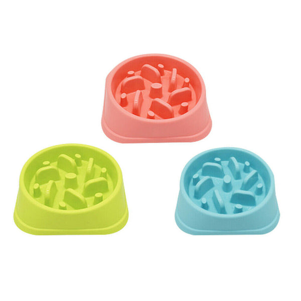 Dog Slow Feeder Pet Bowl Fun Bloat Maze Interactive Food Healthy Eating Dog Cat - Lets Party