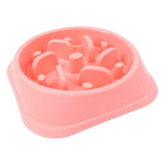 Dog Slow Feeder Pet Bowl Fun Bloat Maze Interactive Food Healthy Eating Dog Cat
