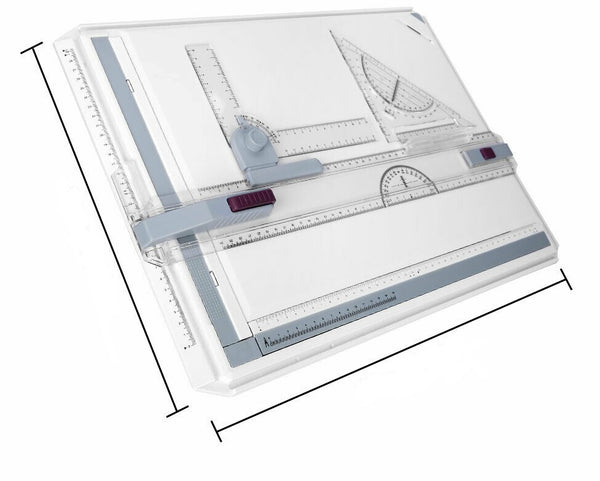 PRO A3 Drawing Board Table with Parallel Motion and Adjustable Angle Drafting AU - Lets Party