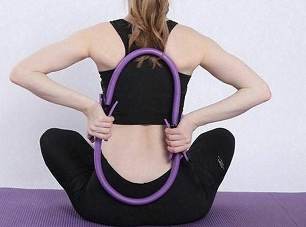 VIVVA Pilates Ring Resistance Training Tool Yoga Exercise Magic Circle Grip 39cm - Lets Party