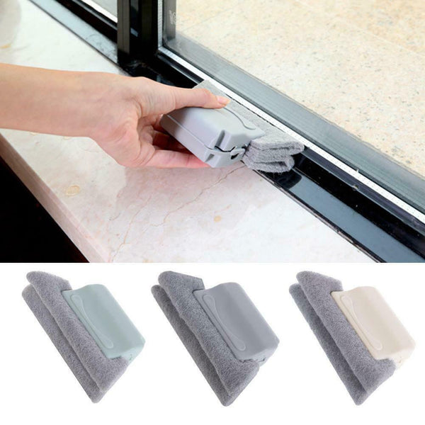 Window Door Track Cleaning Brush Gap Groove Sliding Tools Dust Cleaner Kitchen - Lets Party