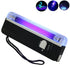 Handheld UV Light Torch Blacklight Bill Money Verify Detector Checker Portable - Lets Party