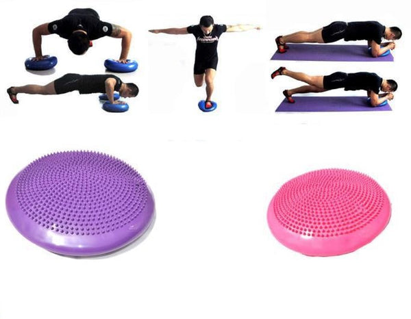 Balance Stability Cushion Wobble Air Disc Ankle Knee Strength Rehab Exercise AU - Lets Party