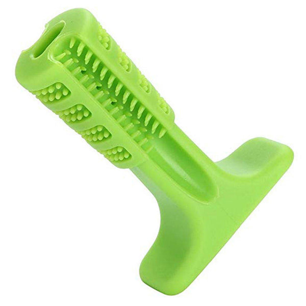 Dog Chew Toys Pet Puppy Toothbrush Molars Cleaning Brush Teeth Rubber Bite Ball - Lets Party