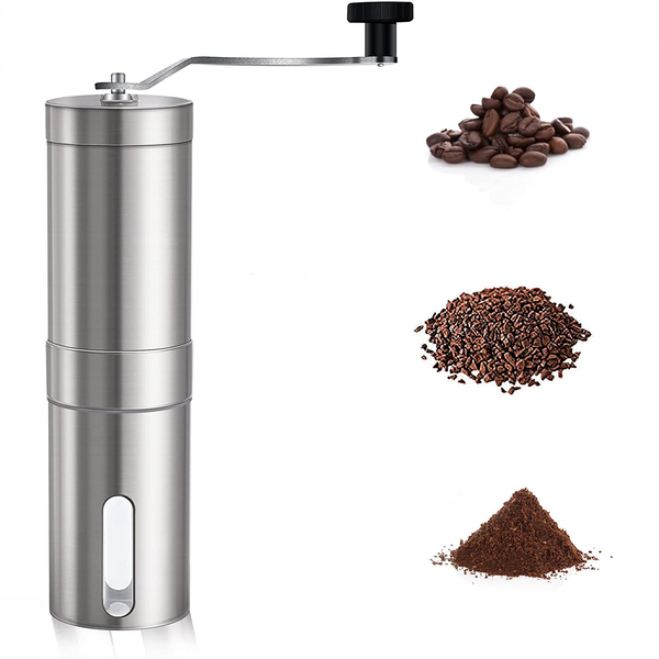 Stainless Steel Manual Coffee Bean Grinder Spice or Nuts Grinding Mill Hand Tool - Lets Party