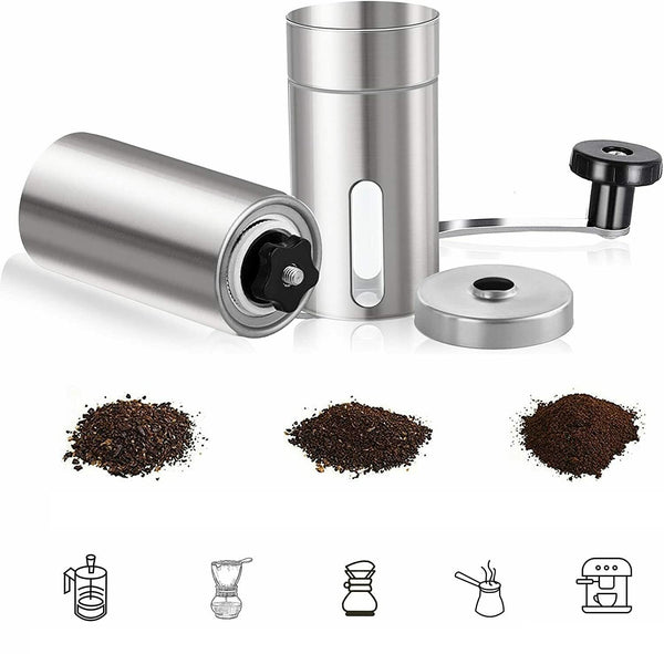 Stainless Steel Manual Coffee Bean Grinder Spice or Nuts Grinding Mill Hand Tool - Lets Party