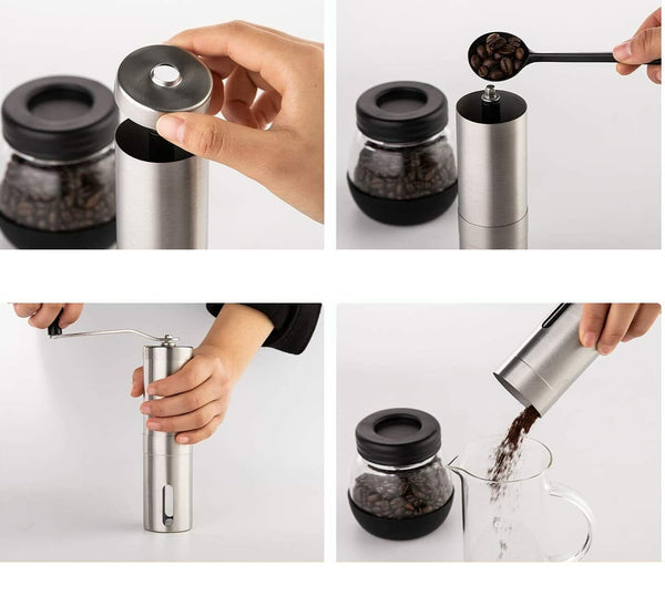 Stainless Steel Manual Coffee Bean Grinder Spice or Nuts Grinding Mill Hand Tool - Lets Party