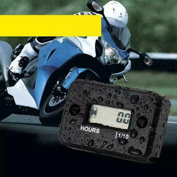 Inductive Waterproof Hour Meter for Marine ATV Motorcycle Dirt Ski Gas Engine AU - Lets Party