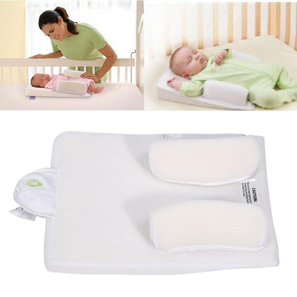 Newborn Baby Infant Pillow Sleep Fixed Waist Support Anti Roll Pillow - Lets Party