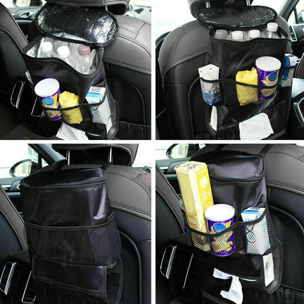 Car Back Seat Cooler Insulated Storage Bag Tidy Organizer Tissue Kids Holder - Lets Party