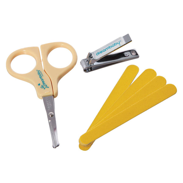 Set of 3 Baby Grooming Manicure Set - Scissor Nail Clipper Emery Board Dreambaby - Lets Party