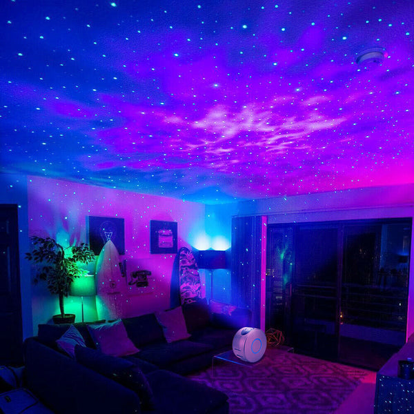 3D LED Galaxy Projector Starry Sky Star Nebula Night Light Lamp Party Baby Room - Lets Party