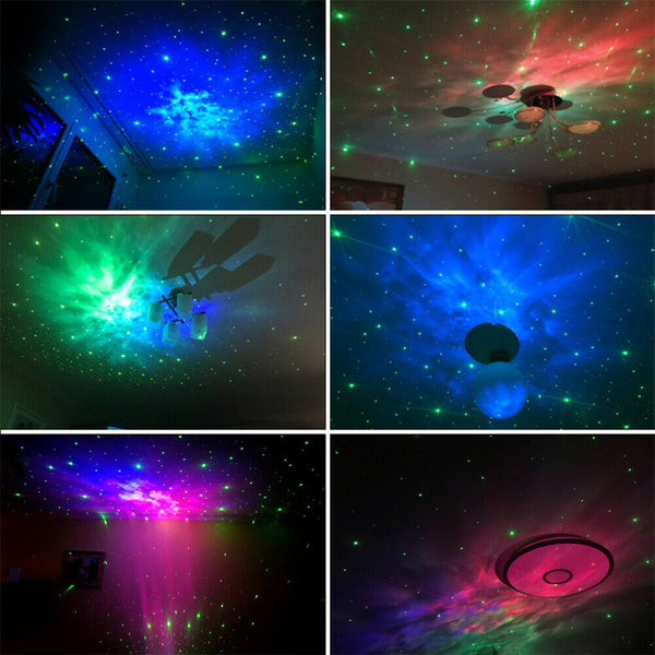 3D LED Galaxy Projector Starry Sky Star Nebula Night Light Lamp Party Baby Room - Lets Party