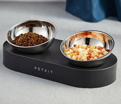 PETKIT Nano 15° Adjustable Elevated Stainless Steel Pet Dog Feeding Bowl Double