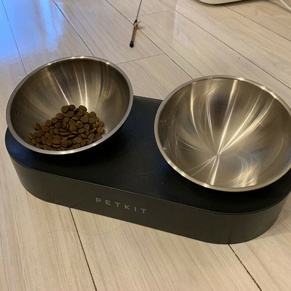 PETKIT Nano 15° Adjustable Elevated Stainless Steel Pet Dog Feeding Bowl Double - Lets Party