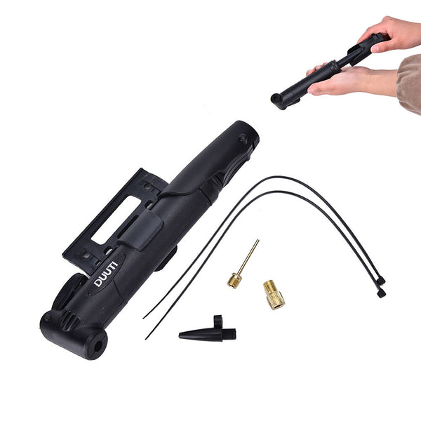 Bicycle Air Inflator Mini Portable Cycling Tire High Pressure Bike Mtb Pump GD - Lets Party