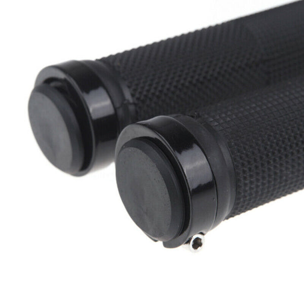 2 Pcs Locking HandleBar Grips Aluminum alloy sleeve Mountain Bike Cycle Bicycle - Lets Party