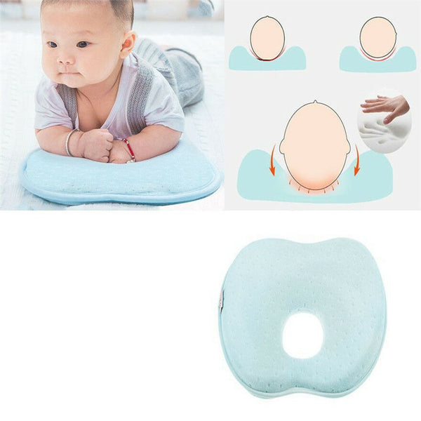 Baby Infant Newborn Memory Foam Pillow Prevent Flat Head Protect Neck Anti Roll - Lets Party
