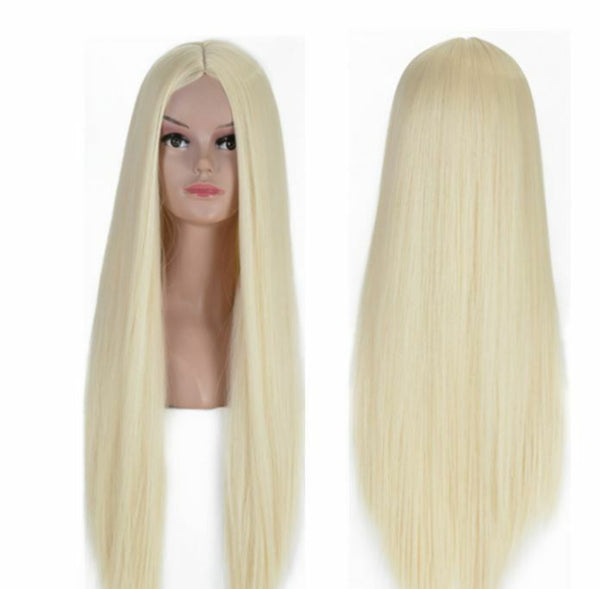 Womens 75cm Long Straight Sleek Synthetic Cosplay Wigs Party Heat Resistant - Lets Party