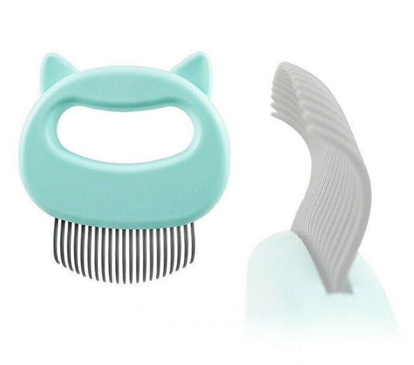 Relaxing Cat Comb Massager Pet Grooming Brush Dog Hair Removal Open KnotTool - Lets Party