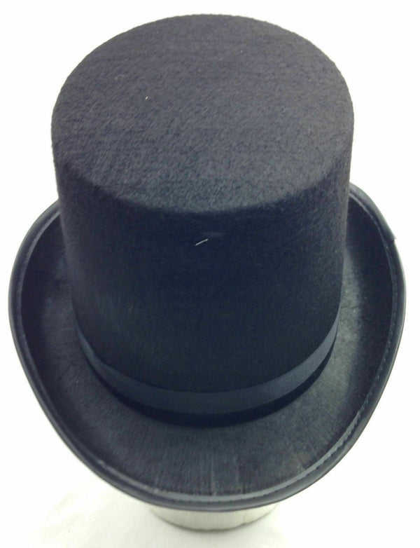 Top Hat Mat Hatter Party Costume Magician Wedding Fedora Halloween Formal Black - Lets Party