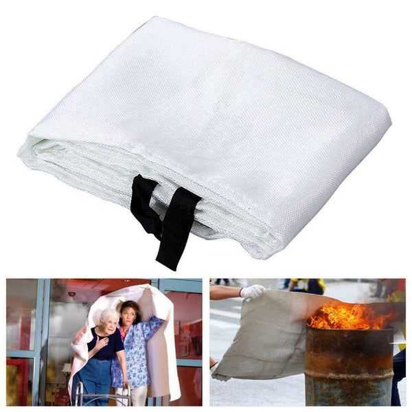 1x AU Fire Blanket 1 x 1 M Fire Blanket Fiber Glass House Caravan Camper - Lets Party