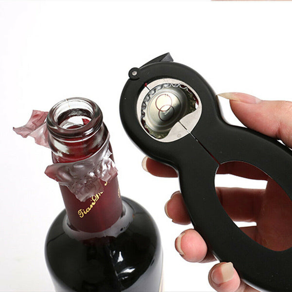 Multi 6 in 1 Bottle Jar Can Manual Cap Opener Lid Twist Off Gadget Kitchen Tool - Lets Party