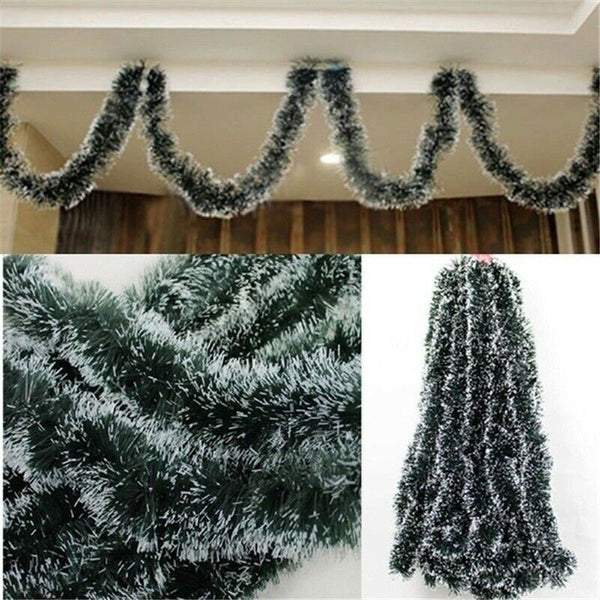 2M Christmas Tinsel Pine Garland Xmas Tree Ornament Bows Hanging Decoration AU - Lets Party