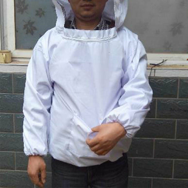 Bee Keeping Suit Protective Coat Pull Tops Beekeeping Smock Jacket Veil Hat Over - Lets Party