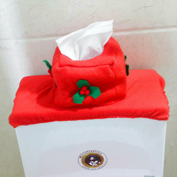 AU Santa Toilet Seat Cover Rug Bathroom Set Decoration Christmas Xmas Home Décor - Lets Party