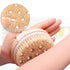 2 In 1 Dry Body Brush Natural Bristle Dead Skin Remover Massage Anti Cellulite % - Lets Party