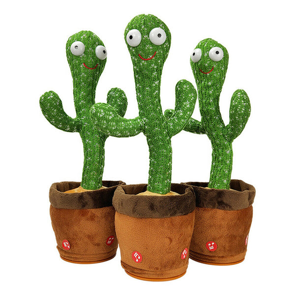 Dancing Cactus Plush Toy Electronic Shake with Song Cute Dance Succulent Lovers - Lets Party