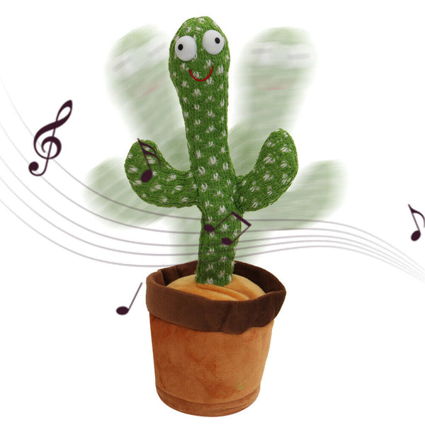 Dancing Cactus Plush Toy Electronic Shake with Song Cute Dance Succulent Lovers - Lets Party