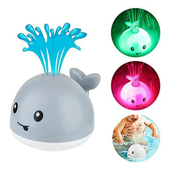 Baby Bath Toys Whale Automatic Spray Water Bath Toy w/ LED Light Colorful AU - Lets Party