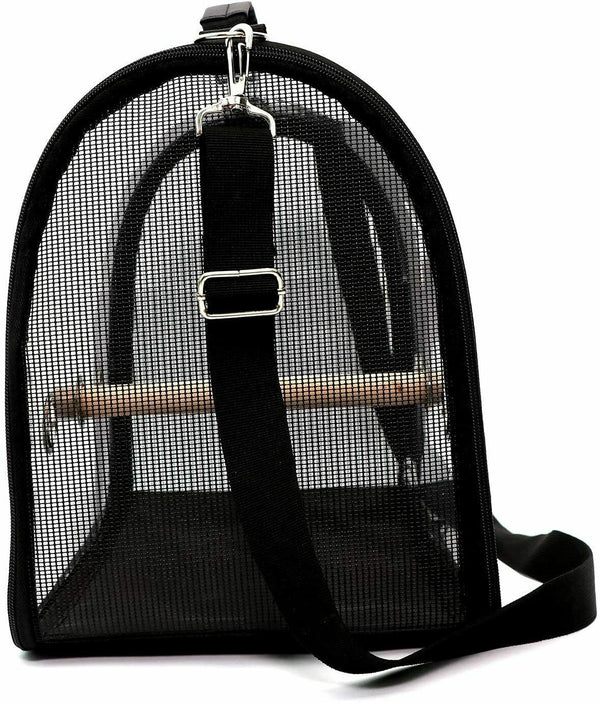 Parrot Carrier Cage Nest Bird Pet Travel Breathable Transparent Handbag Backpack - Lets Party