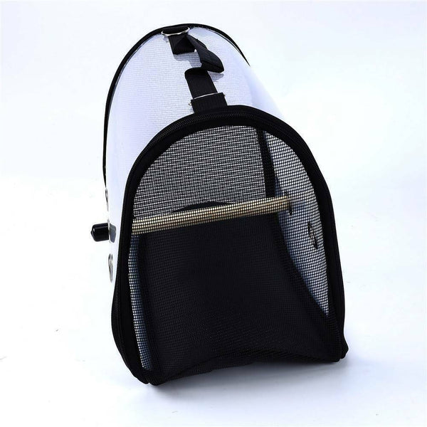 Parrot Carrier Cage Nest Bird Pet Travel Breathable Transparent Handbag Backpack - Lets Party