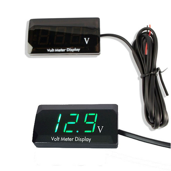 DC 12V LED Digital Monitor Volt Meter Display Battery Gauge Voltage Caravan/Car - Lets Party