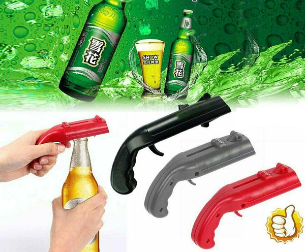 Beer Gun Bottle Opener Launcher Drinking Game Cap Plastic Shooter for Party - Lets Party