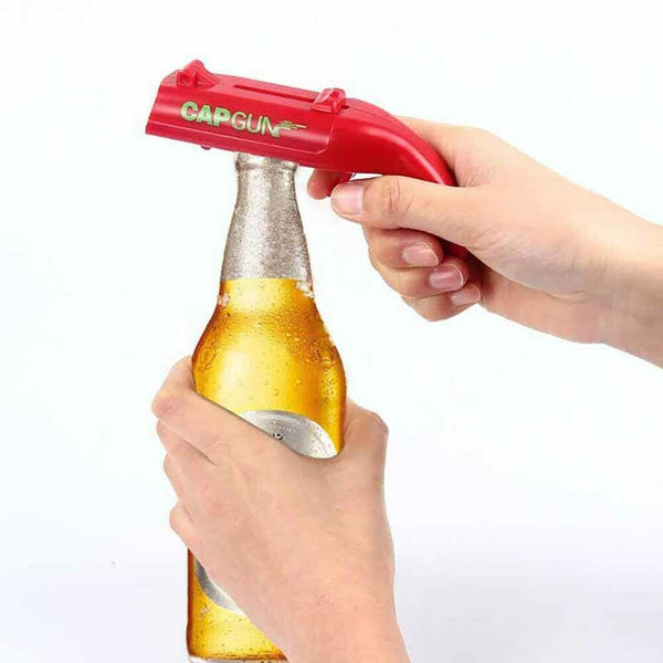 Beer Gun Bottle Opener Launcher Drinking Game Cap Plastic Shooter for Party - Lets Party