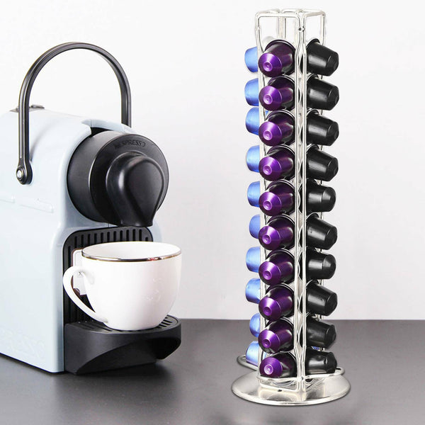 40 Nespresso Coffee Capsules Pod Holder Stand Dispenser Rack Storage Capsule - Lets Party