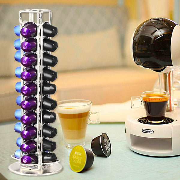 40 Nespresso Coffee Capsules Pod Holder Stand Dispenser Rack Storage Capsule - Lets Party