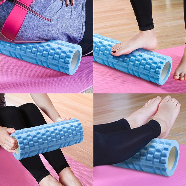 EVA Yoga Foam Roller Physio Back Training Pilates Back Exercise Massage 60X14CM - Lets Party