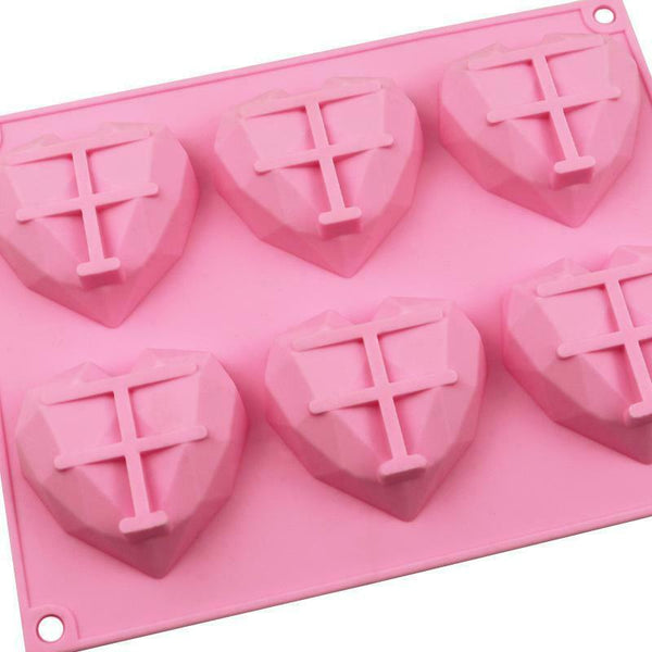 Heart Silicone Mould Cake Ice Tray Jelly Candy Cookie Chocolate Baking Cake Mold - Lets Party