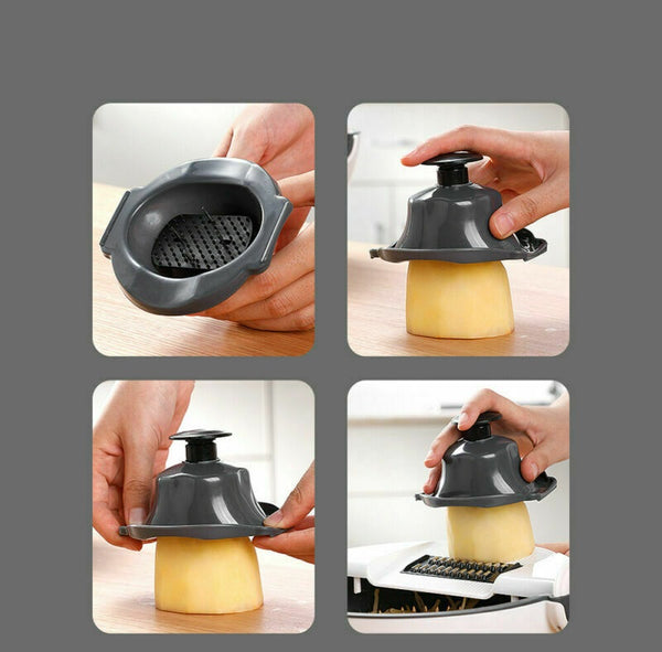 Kitchen Cutter Assist Slicer Vegetable Potato Onion Carrot Grater Chopper 9 IN 1 - Lets Party