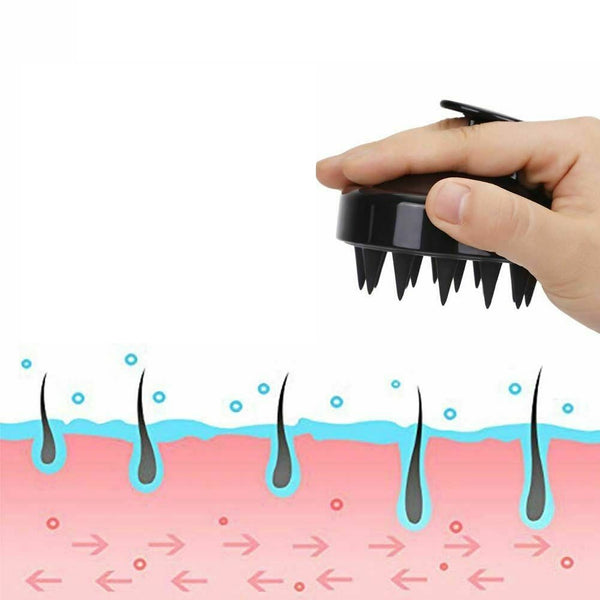 Hair Scalp Massager Shampoo Brush Remove Dandruff Promote Hair Growth Scalp - Lets Party