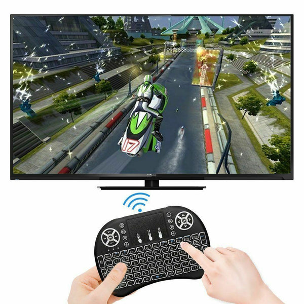 Wireless Mini Handheld Remote Keyboard with Touchpad Work Android TV Box Windows - Lets Party