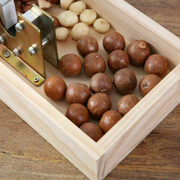 Macadamia Opener Peeling Machine Walnut Tool Nut Cracker Handle Multipurpose - Lets Party