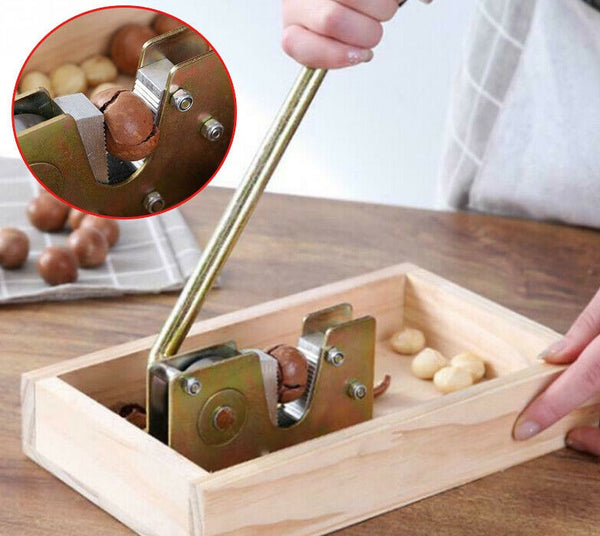 Macadamia Opener Peeling Machine Walnut Tool Nut Cracker Handle Multipurpose - Lets Party