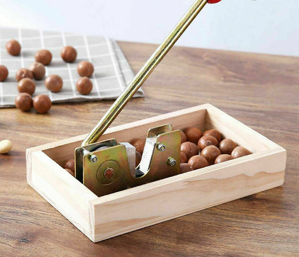 Macadamia Opener Peeling Machine Walnut Tool Nut Cracker Handle Multipurpose - Lets Party